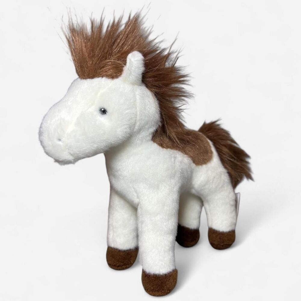 Douglas Brown and White Stuffed-animals